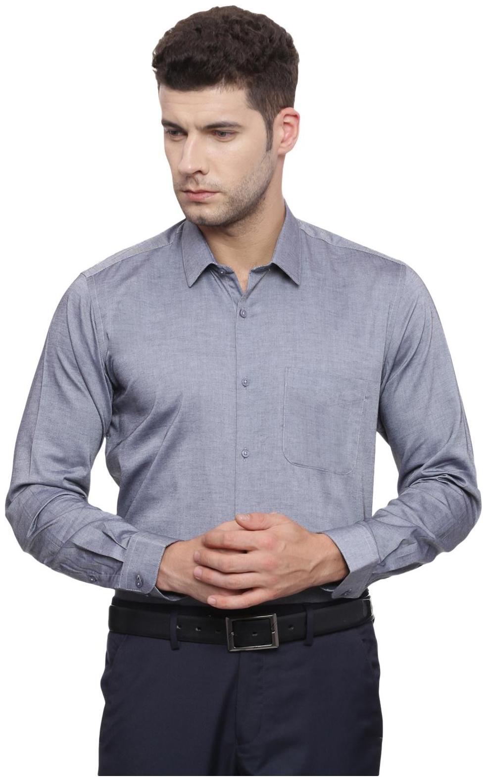 

Peter England Men Slim fit Formal Shirt - Grey