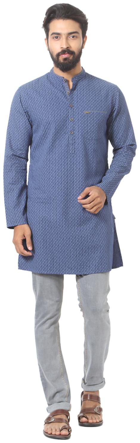 Men Printed Slim Fit Kurta