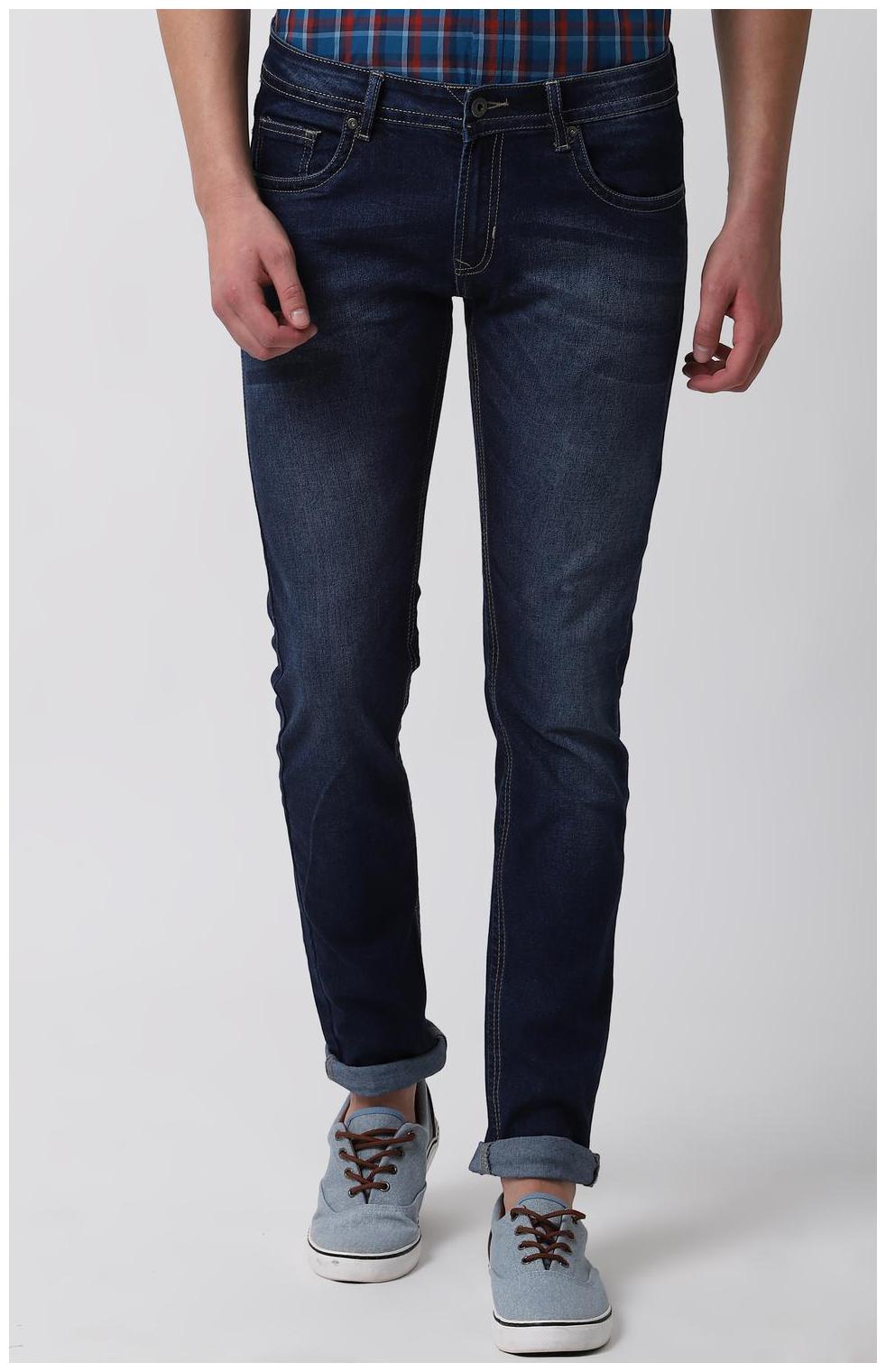 

Peter England Men Navy Blue Skinny Fit Jeans