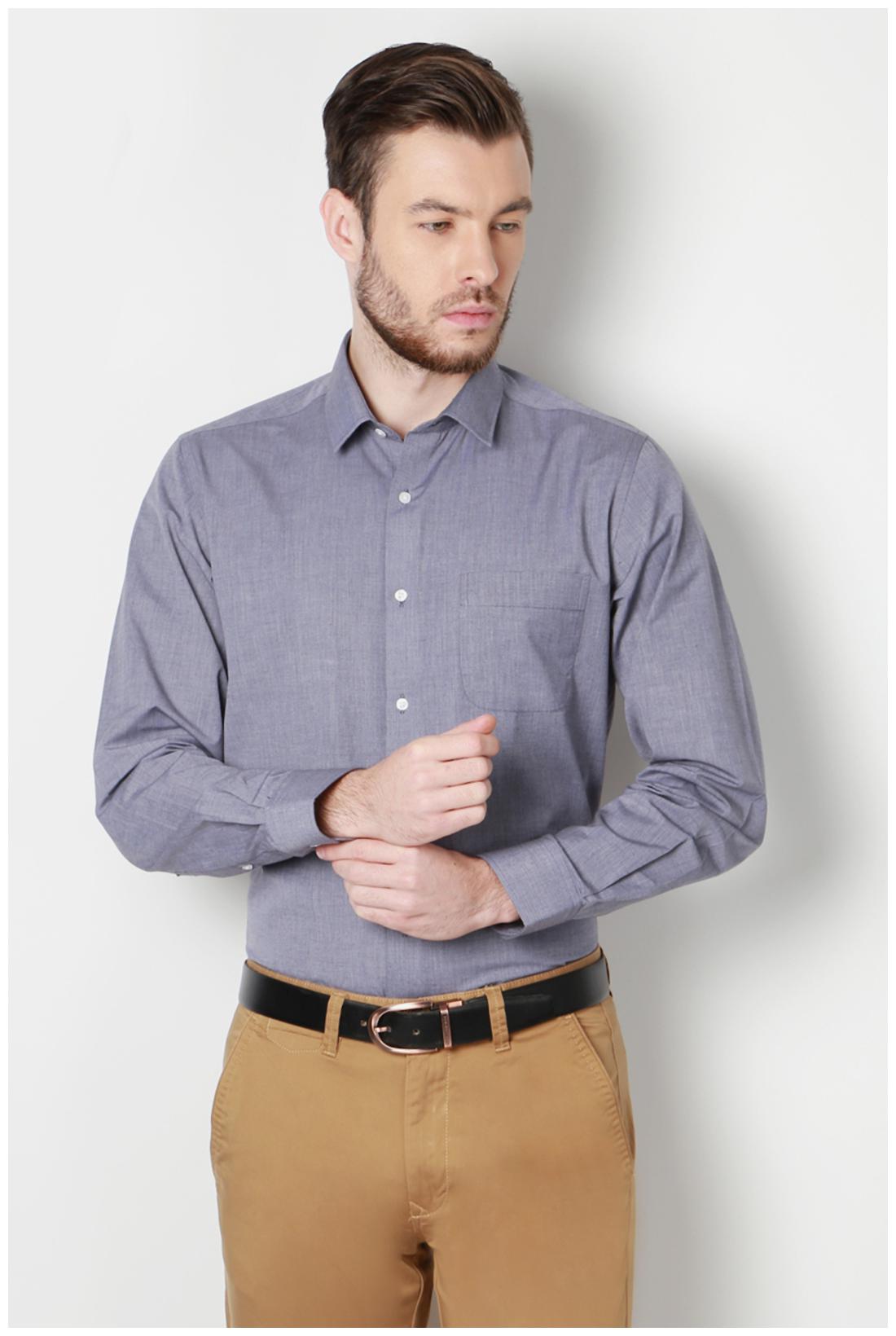 

Peter England Men Regular fit Formal Shirt - Blue