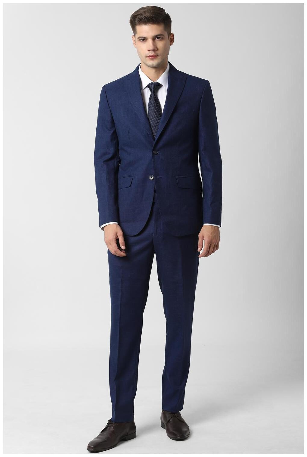 

Peter England Blended Blazer and Trouser Blue