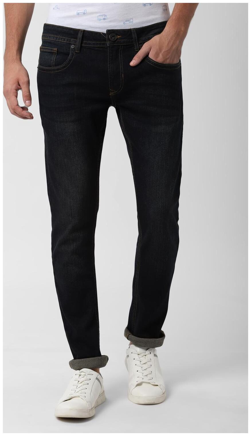 

Peter England Men Navy Blue Skinny Fit Jeans