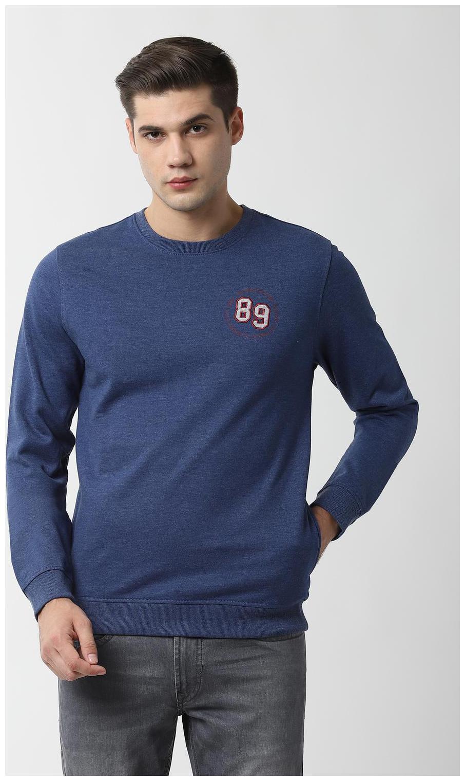 

Peter England Men Blue Round neck Sweatshirt