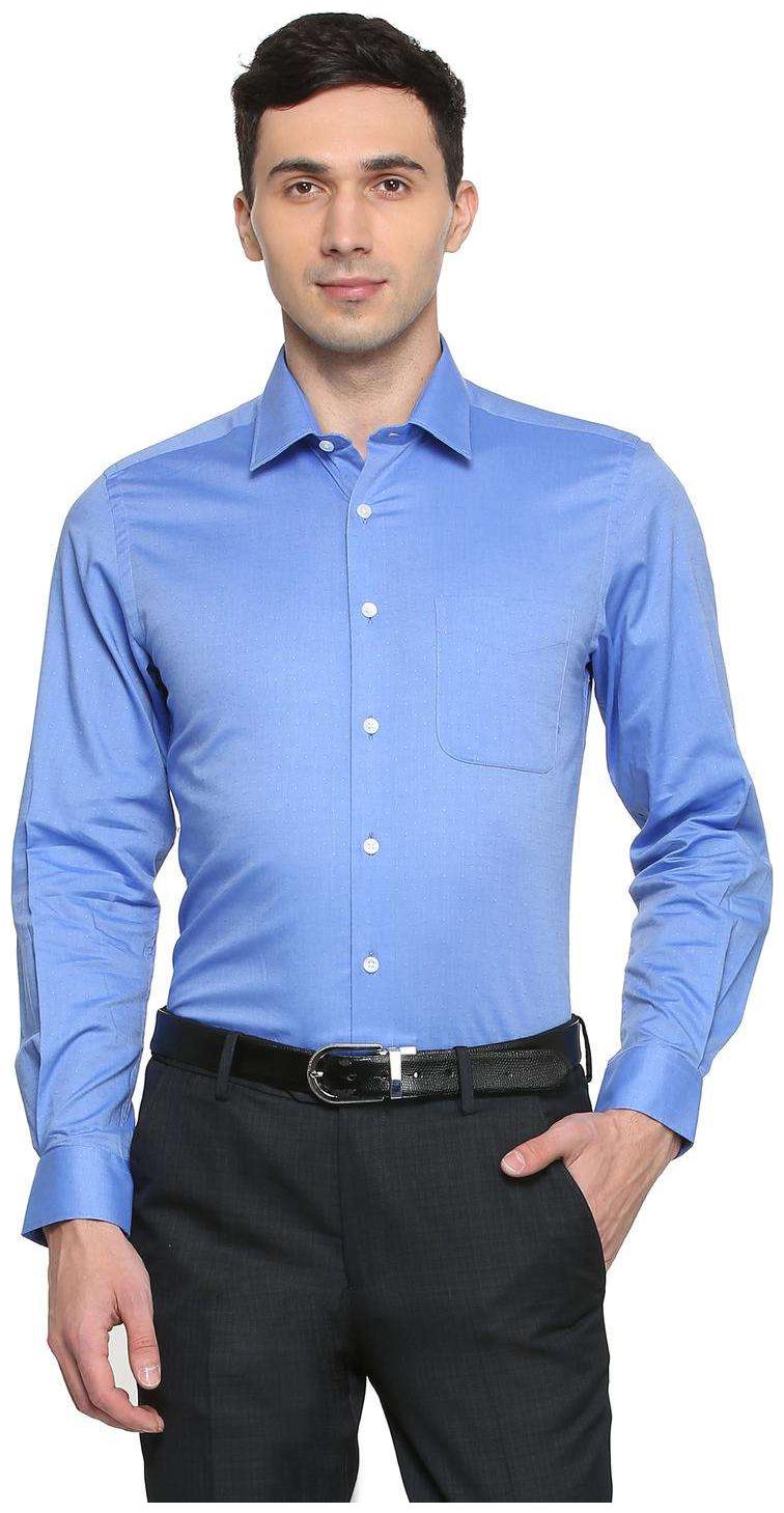 

Peter England Men Slim fit Formal Shirt - Blue