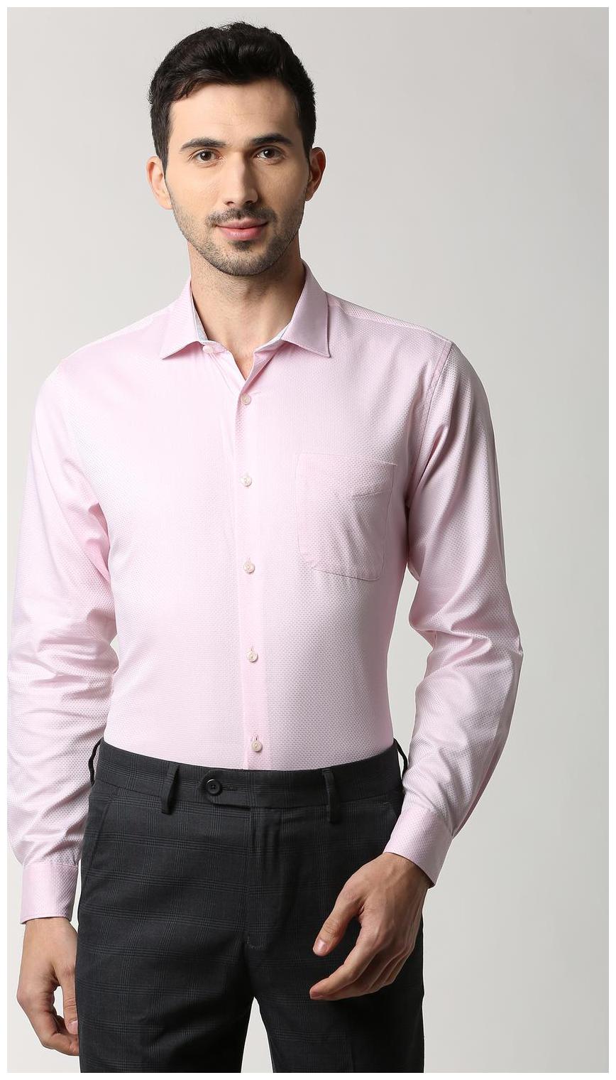 

Peter England Men Regular fit Formal Shirt - Pink