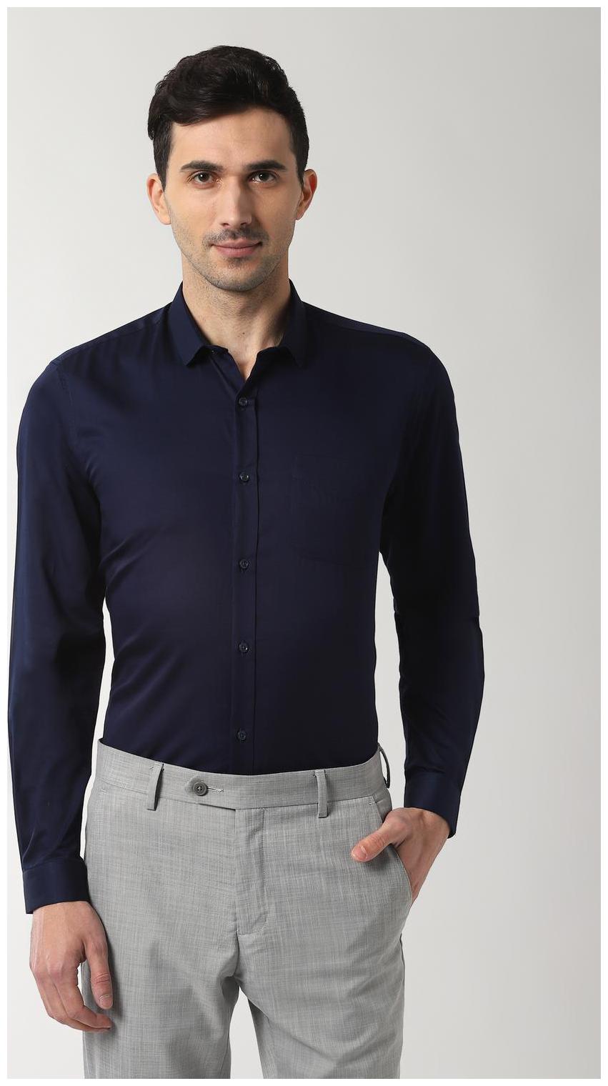 

Peter England Men Regular fit Formal Shirt - Blue