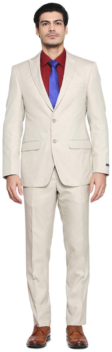 

Peter England Beige Two Piece Suit