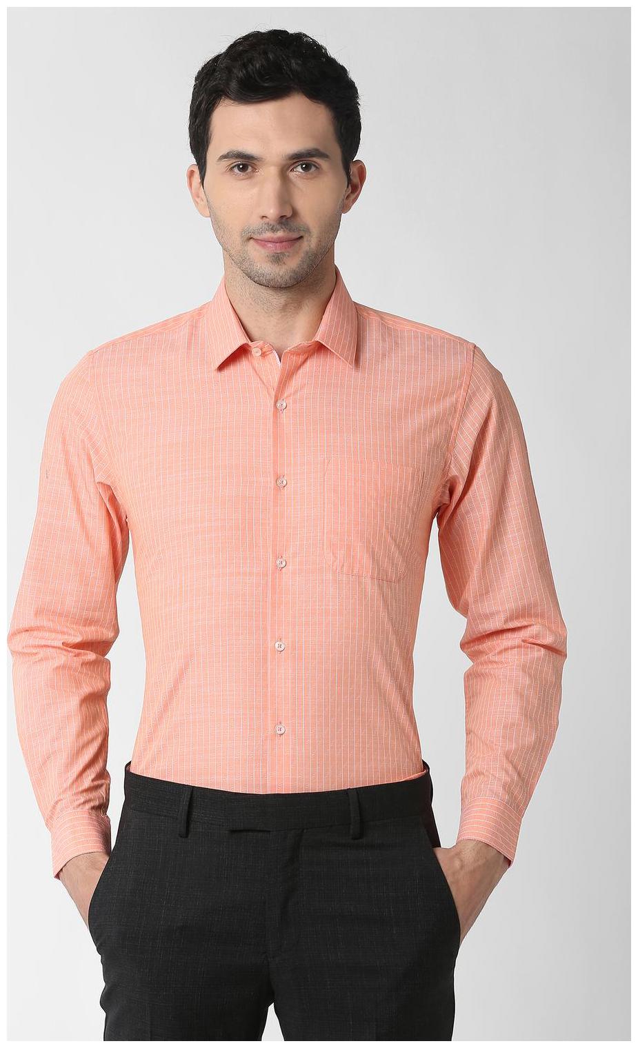 

Peter England Men Slim fit Formal Shirt - Pink
