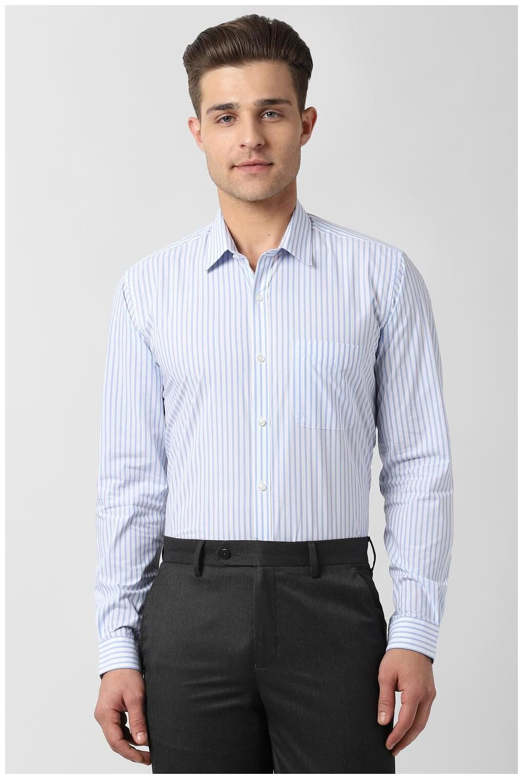 

Peter England Men Regular fit Formal Shirt - Blue