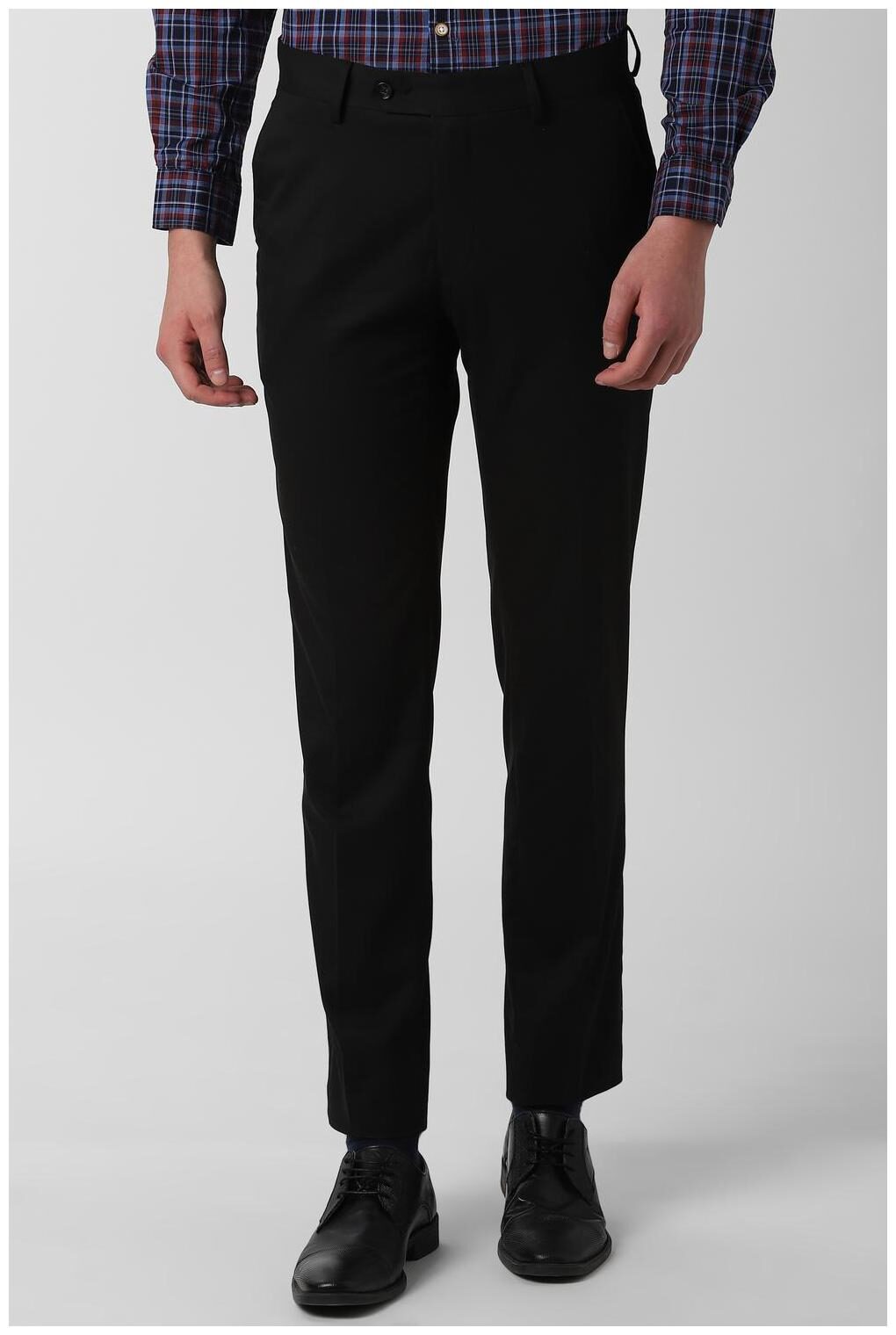 

Peter England Men Textured Slim Fit Formal Trouser - Black