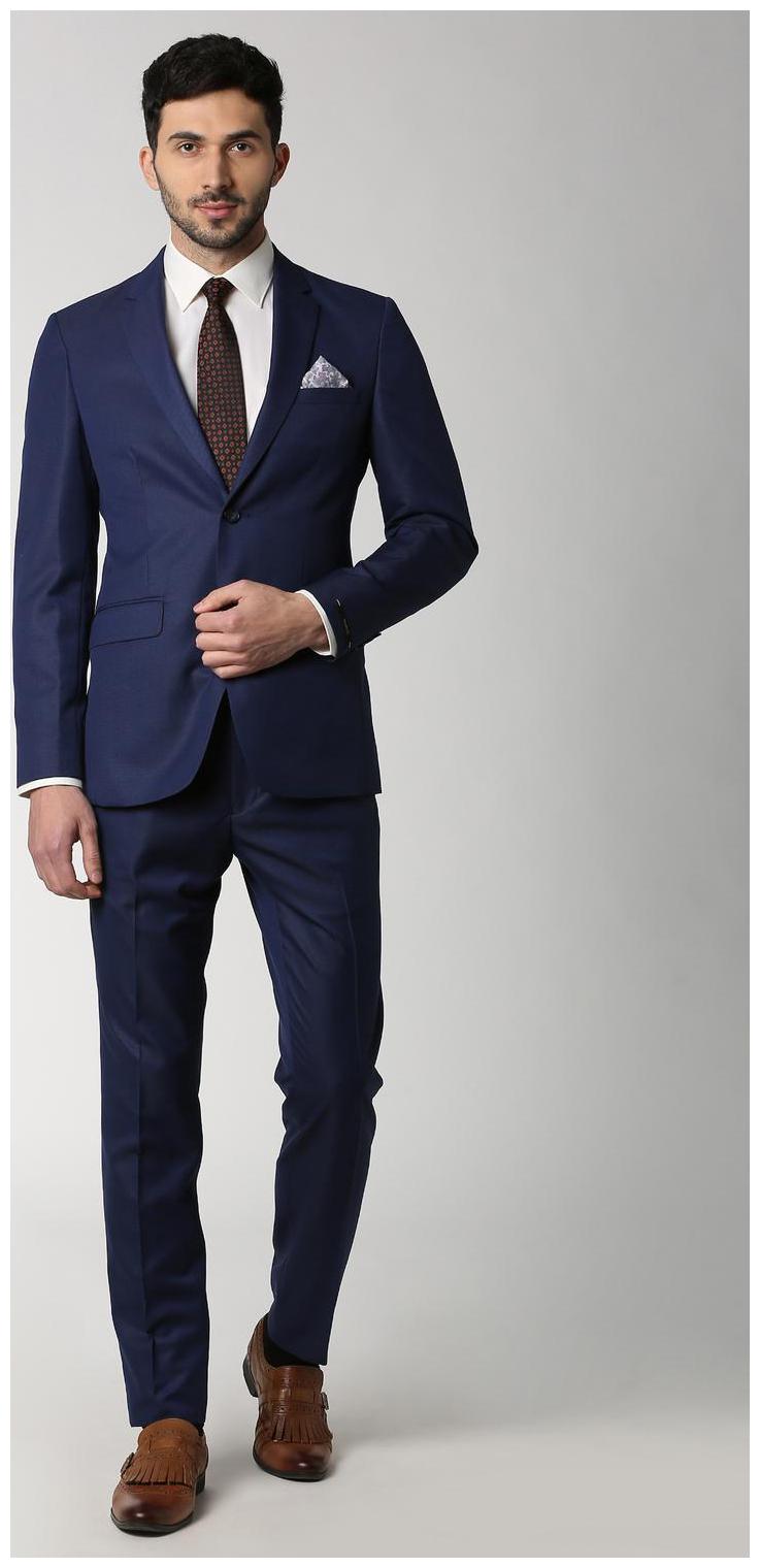 

Peter England Blue Two Piece Suit