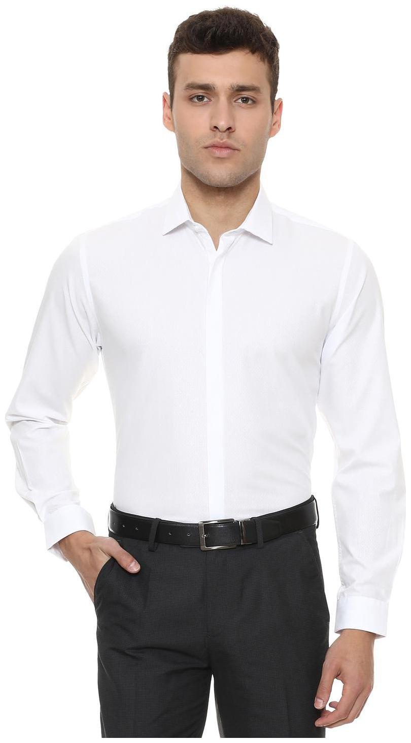 

Peter England Men Slim fit Formal Shirt - White