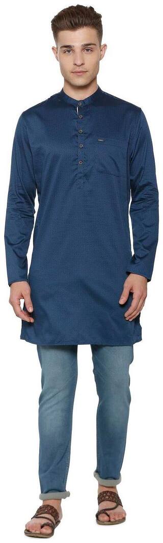 Peter England Men Blue Slim Fit Kurta