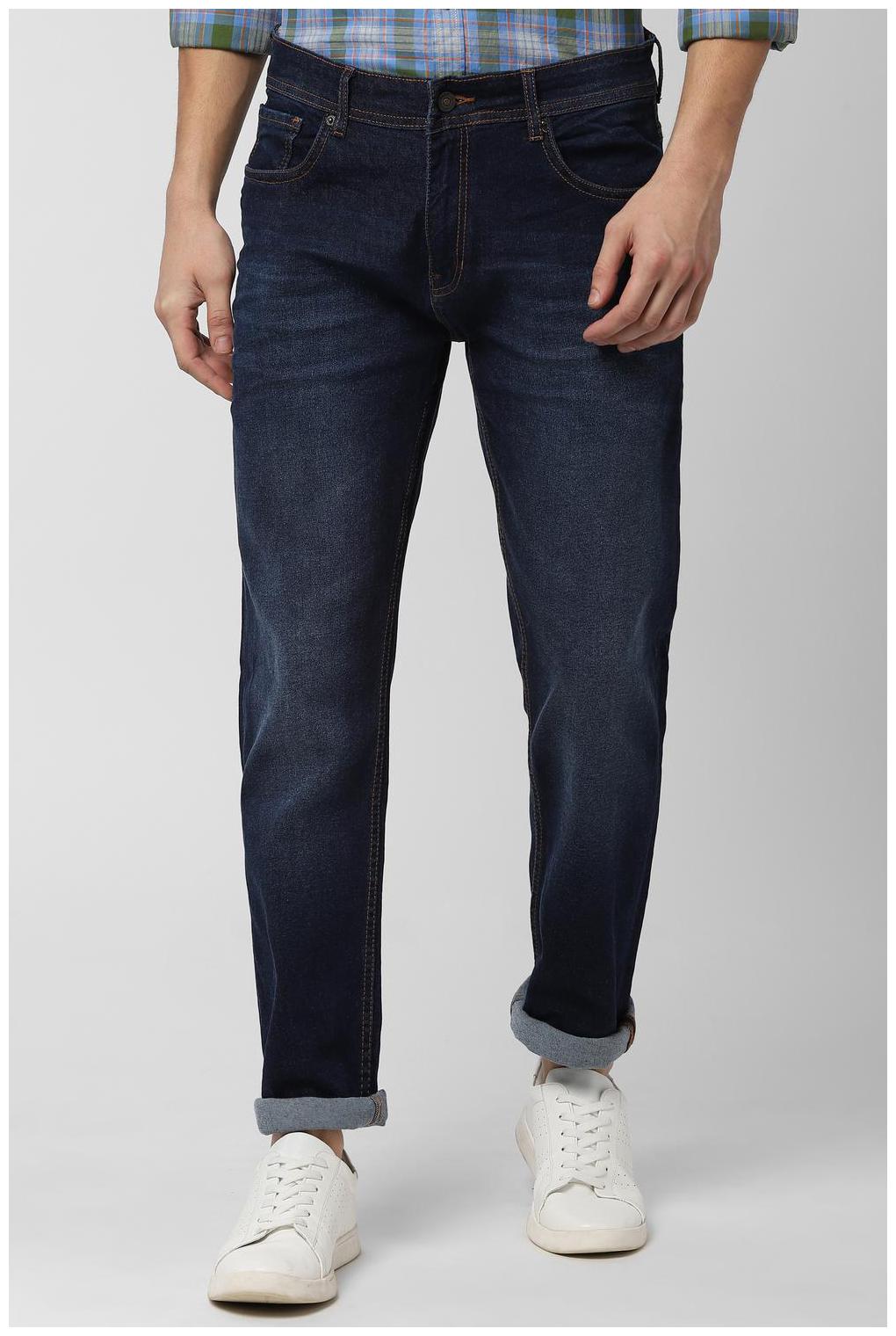 

Peter England Men Navy Blue Tapered Fit Jeans