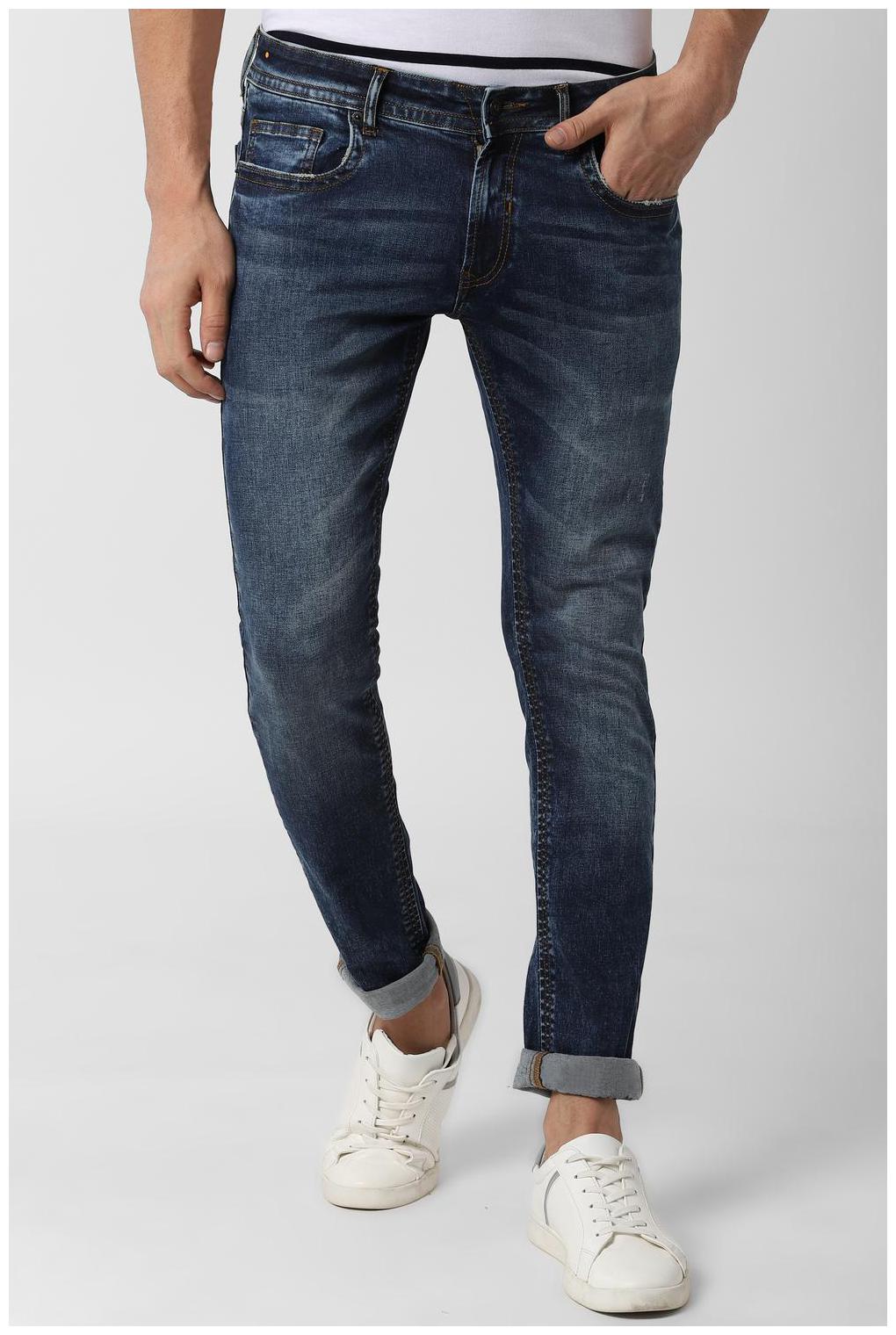 

Peter England Men Navy Blue Skinny Fit Jeans