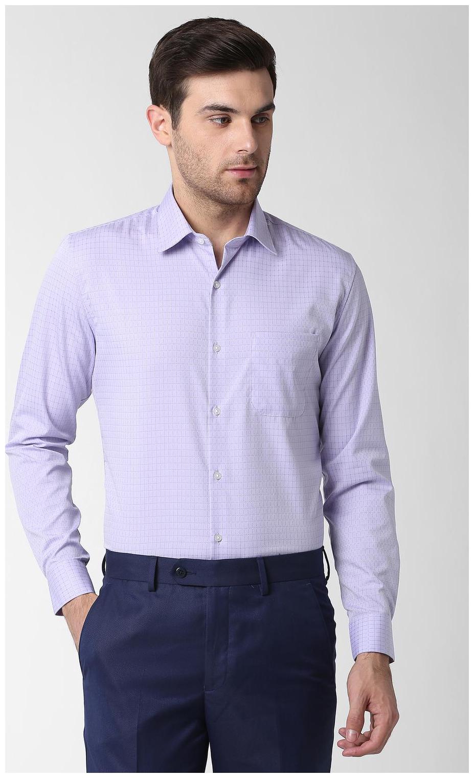 

Peter England Men Slim fit Formal Shirt - Purple