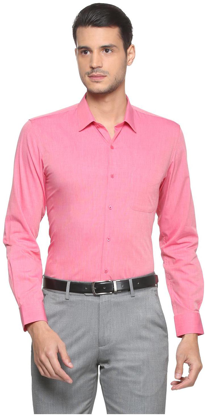 

Peter England Men Slim fit Formal Shirt - Red