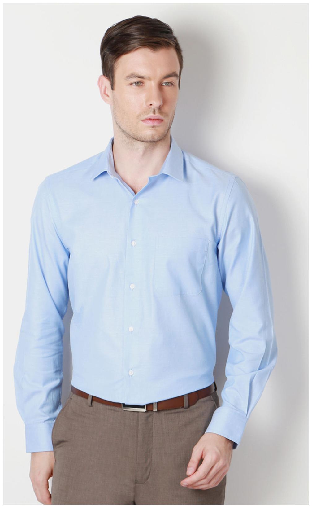 

Peter England Men Slim fit Formal Shirt - Blue