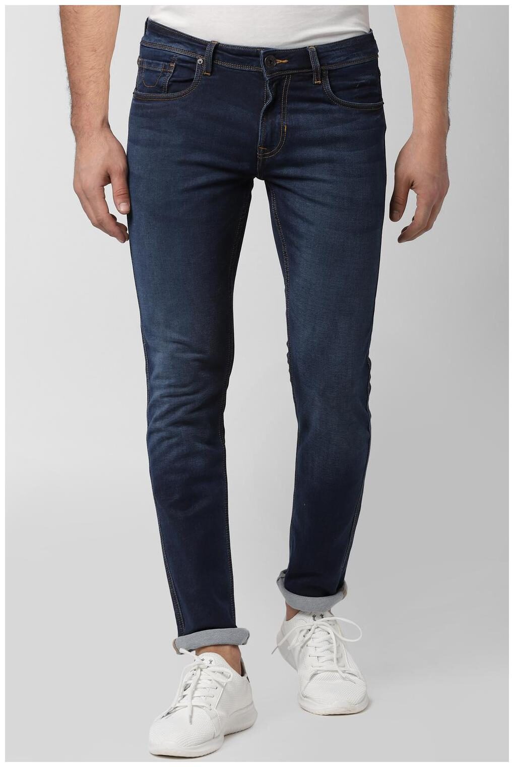 

Peter England Men Navy Blue Skinny Fit Jeans