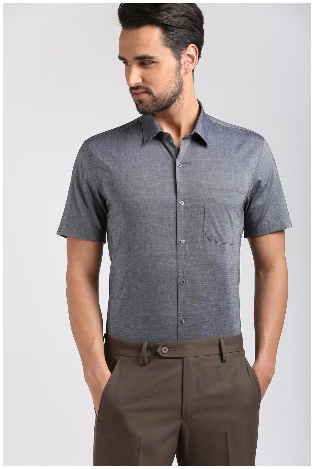 

Peter England Men Slim fit Formal Shirt - Grey