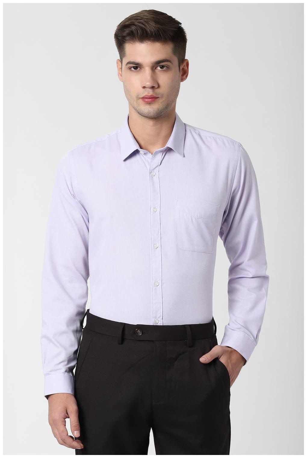 

Peter England Men Regular fit Formal Shirt - Purple