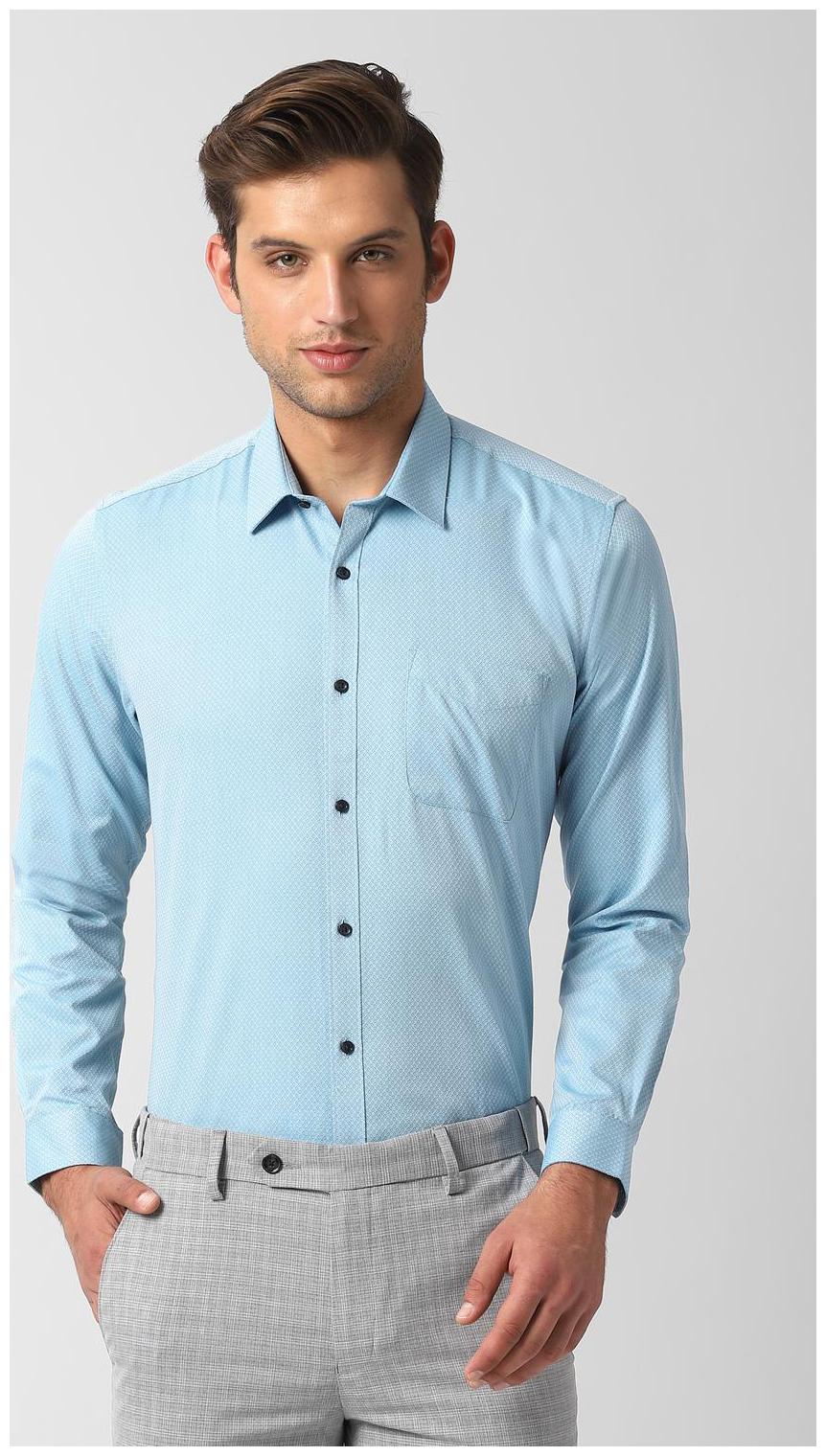 

Peter England Men Regular fit Formal Shirt - Blue