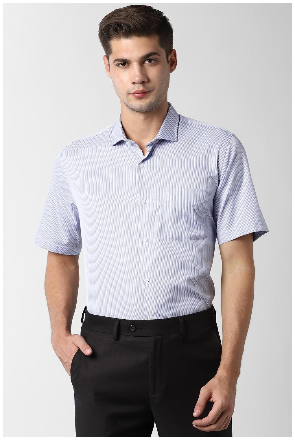 

Peter England Men Regular fit Formal Shirt - Blue