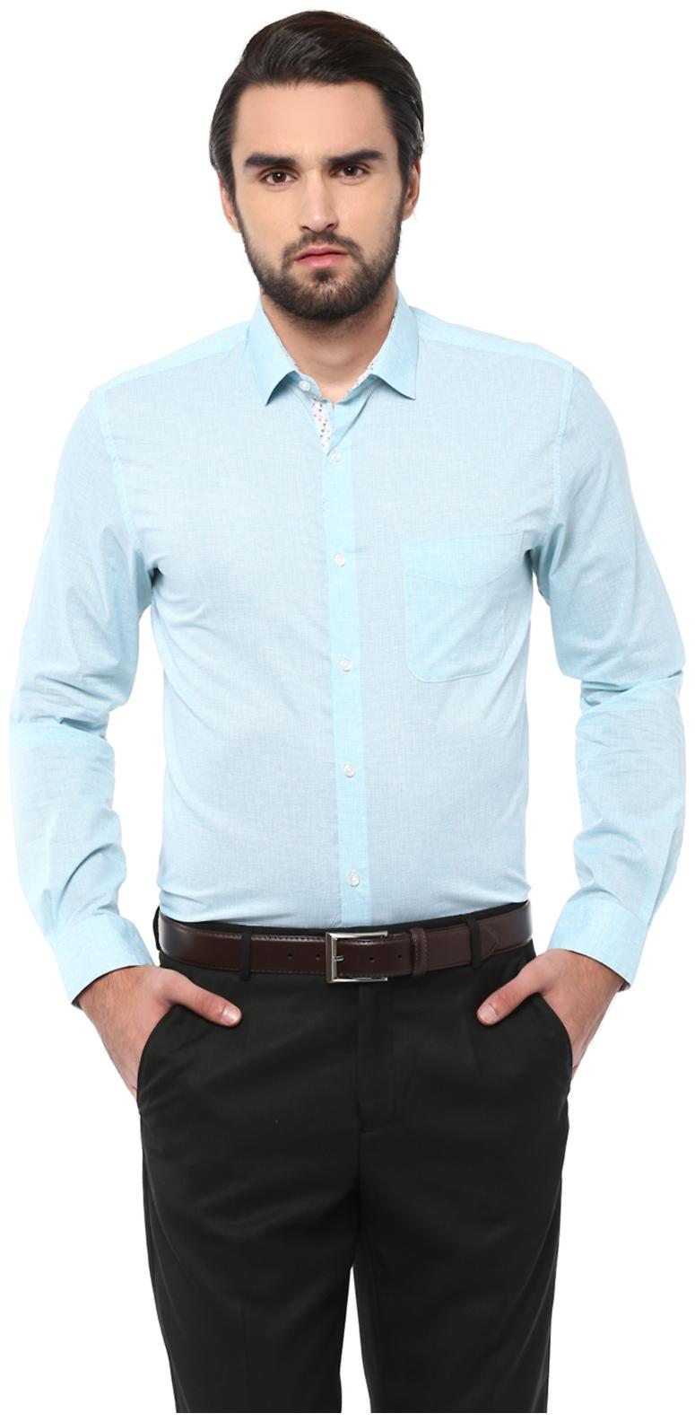 

Peter England Men Regular fit Formal Shirt - Blue
