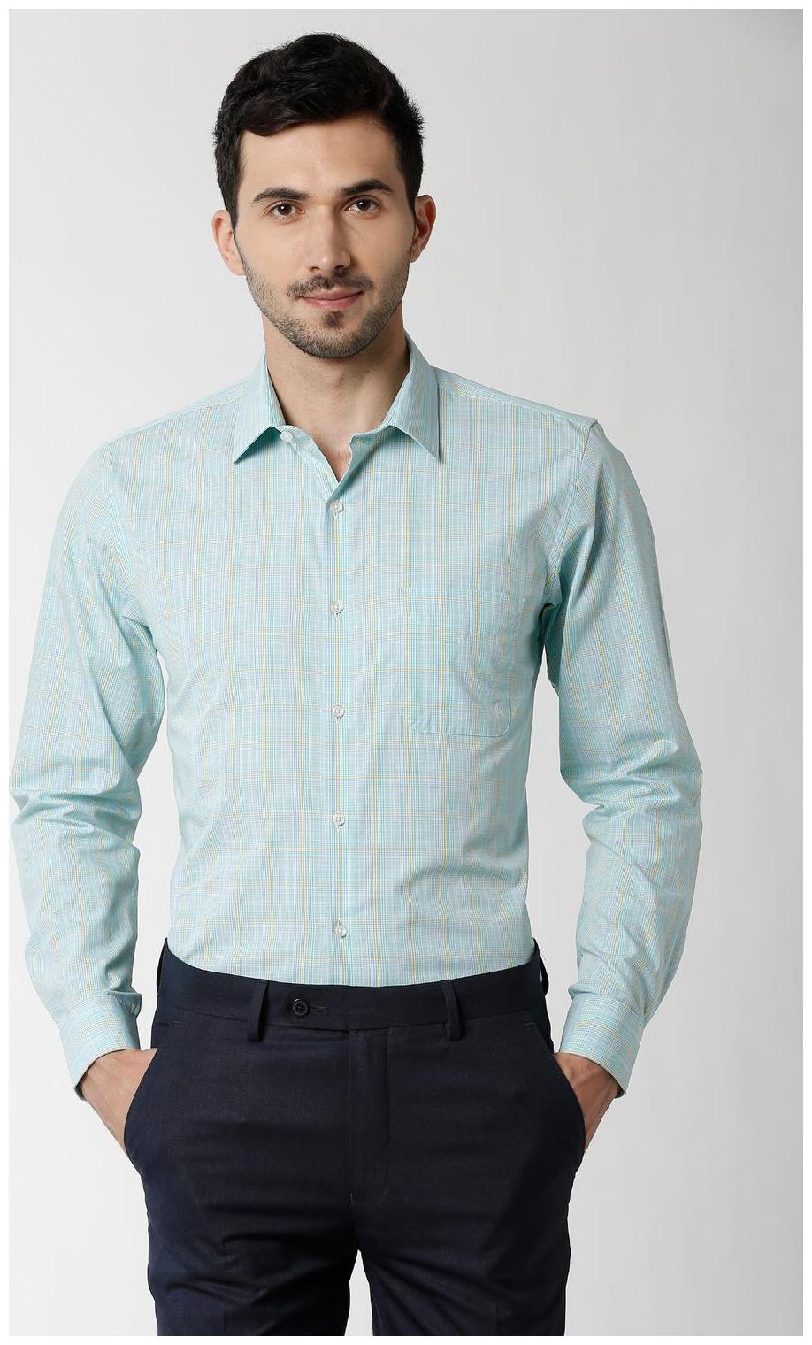 

Peter England Men Slim fit Formal Shirt - Blue