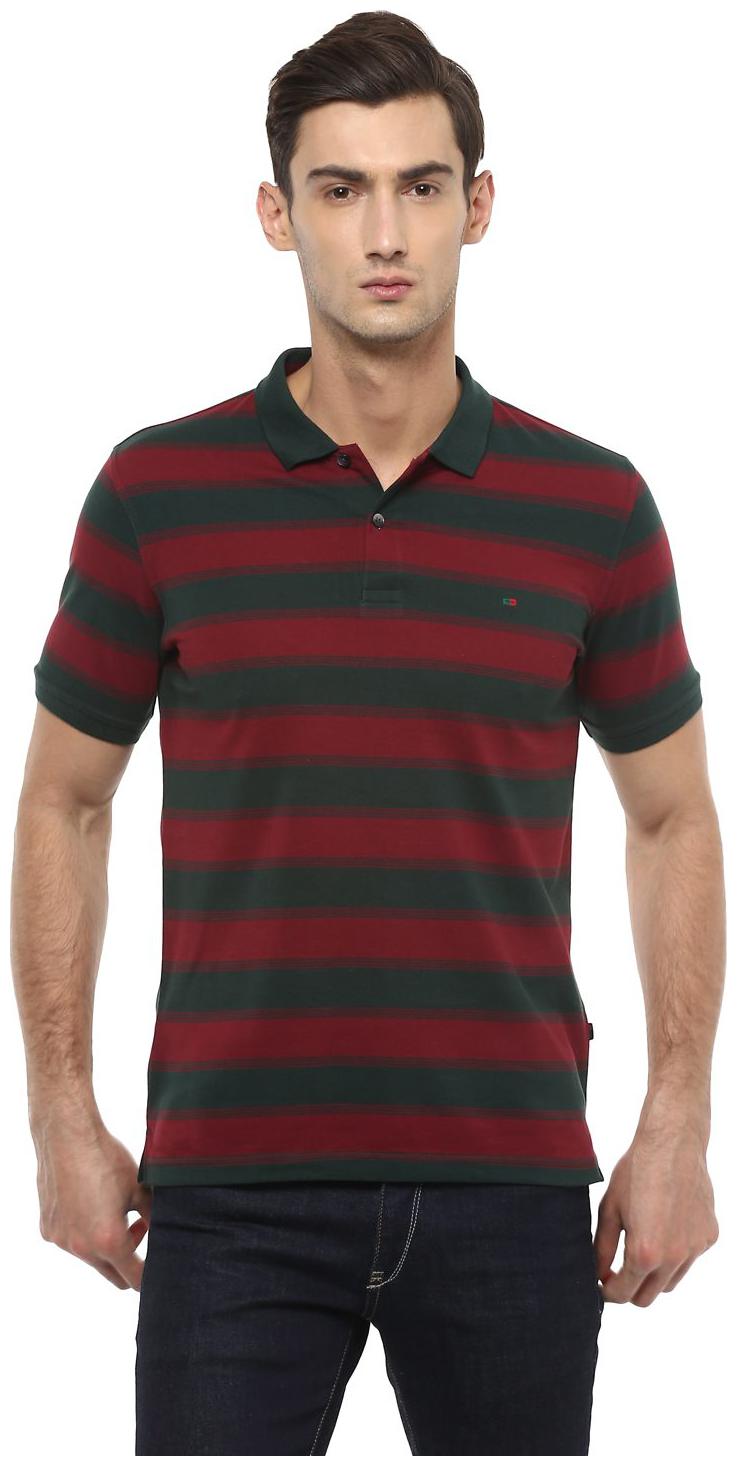 

Peter England Men Green Regular fit Cotton Blend Polo collar T-Shirt - Pack Of 1