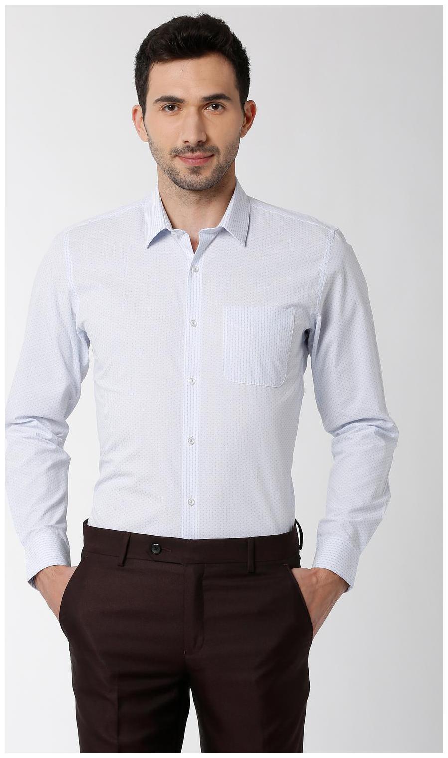 

Peter England Men Slim fit Formal Shirt - White