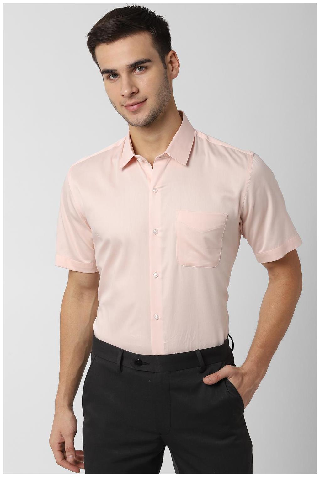 

Peter England Men Regular fit Formal Shirt - Peach