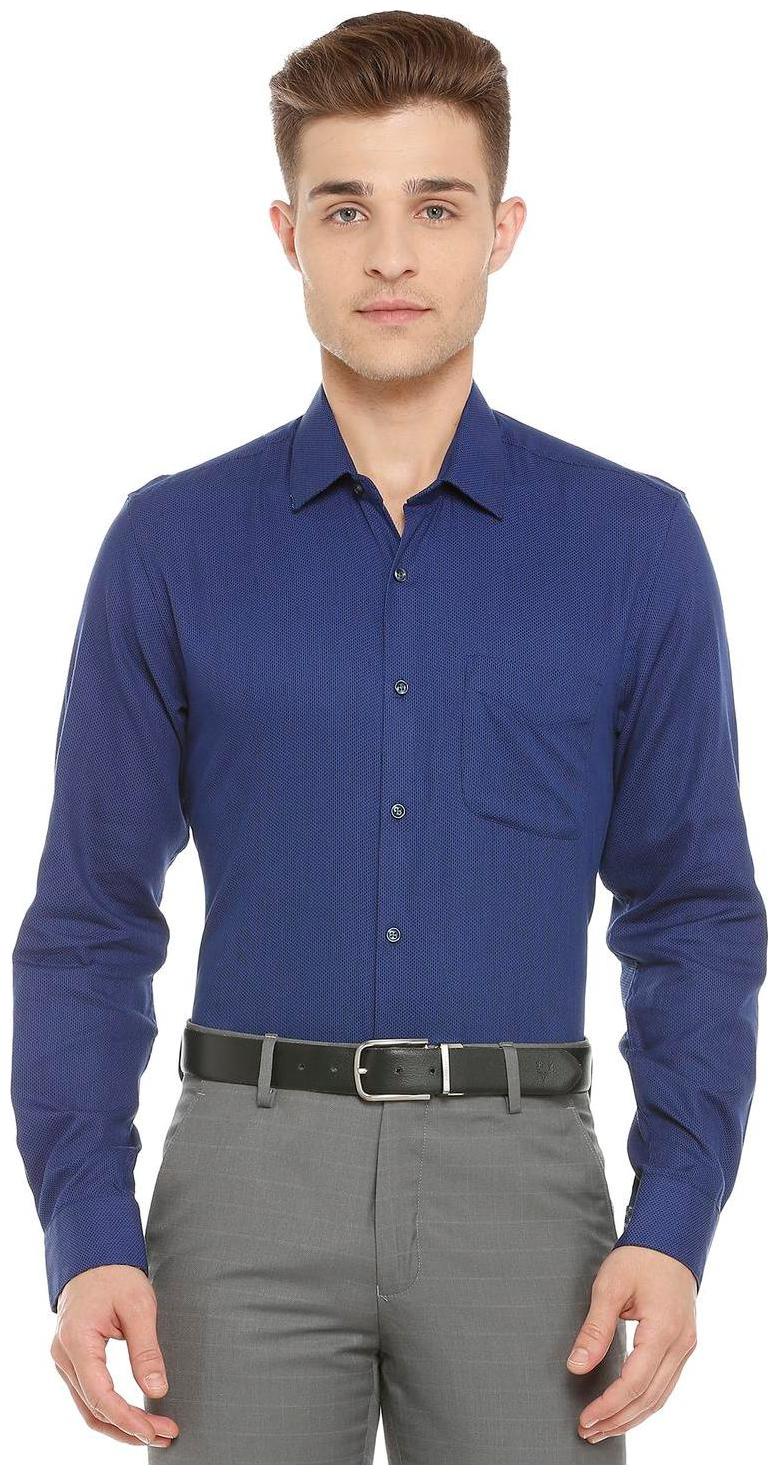 

Peter England Men Slim fit Formal Shirt - Blue
