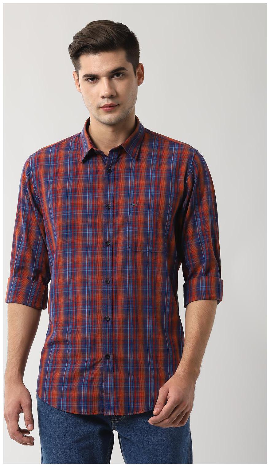 

Peter England Men Multi Checked Slim Fit Casual Shirt