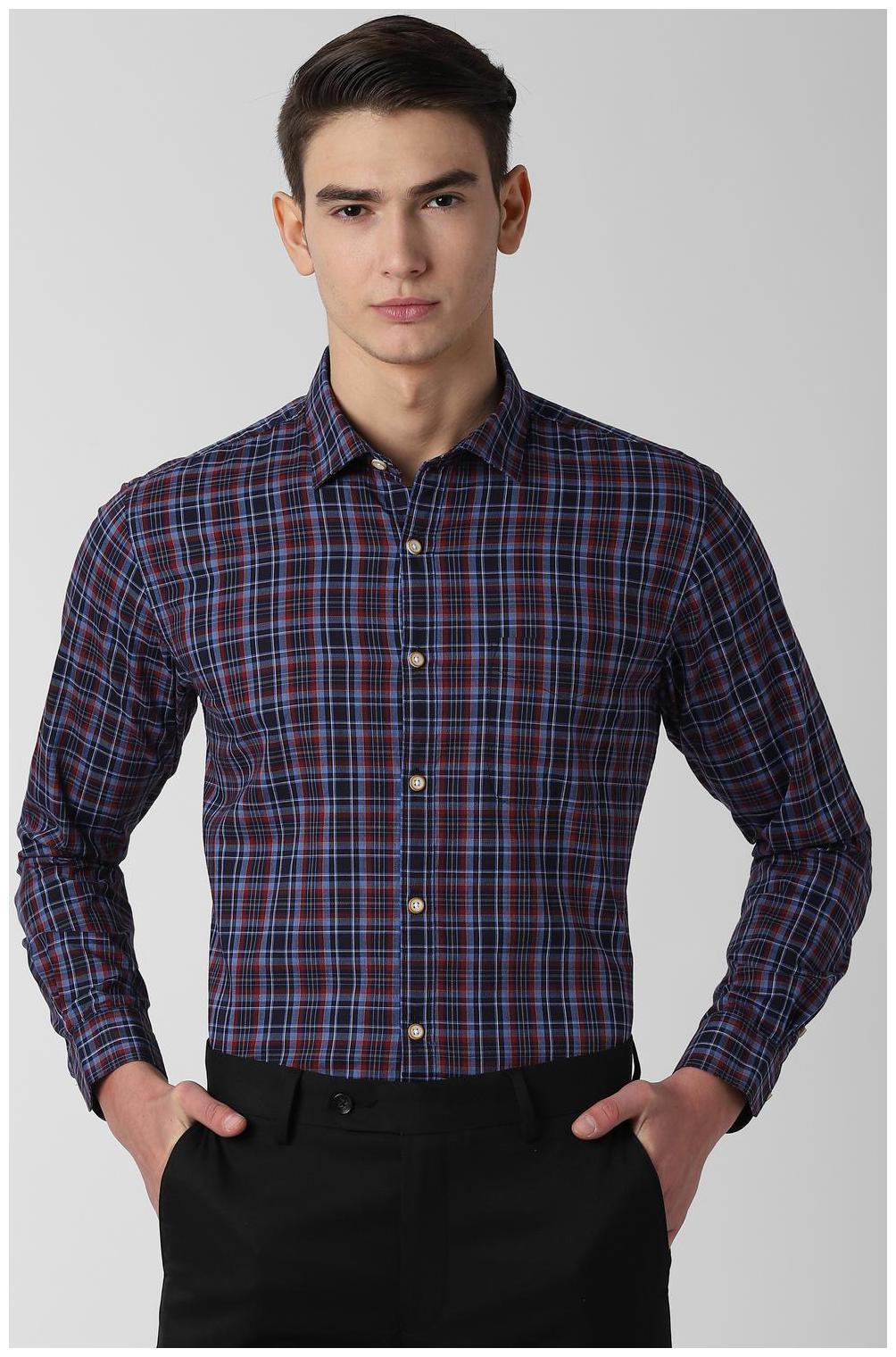 

Peter England Men Regular fit Formal Shirt - Blue