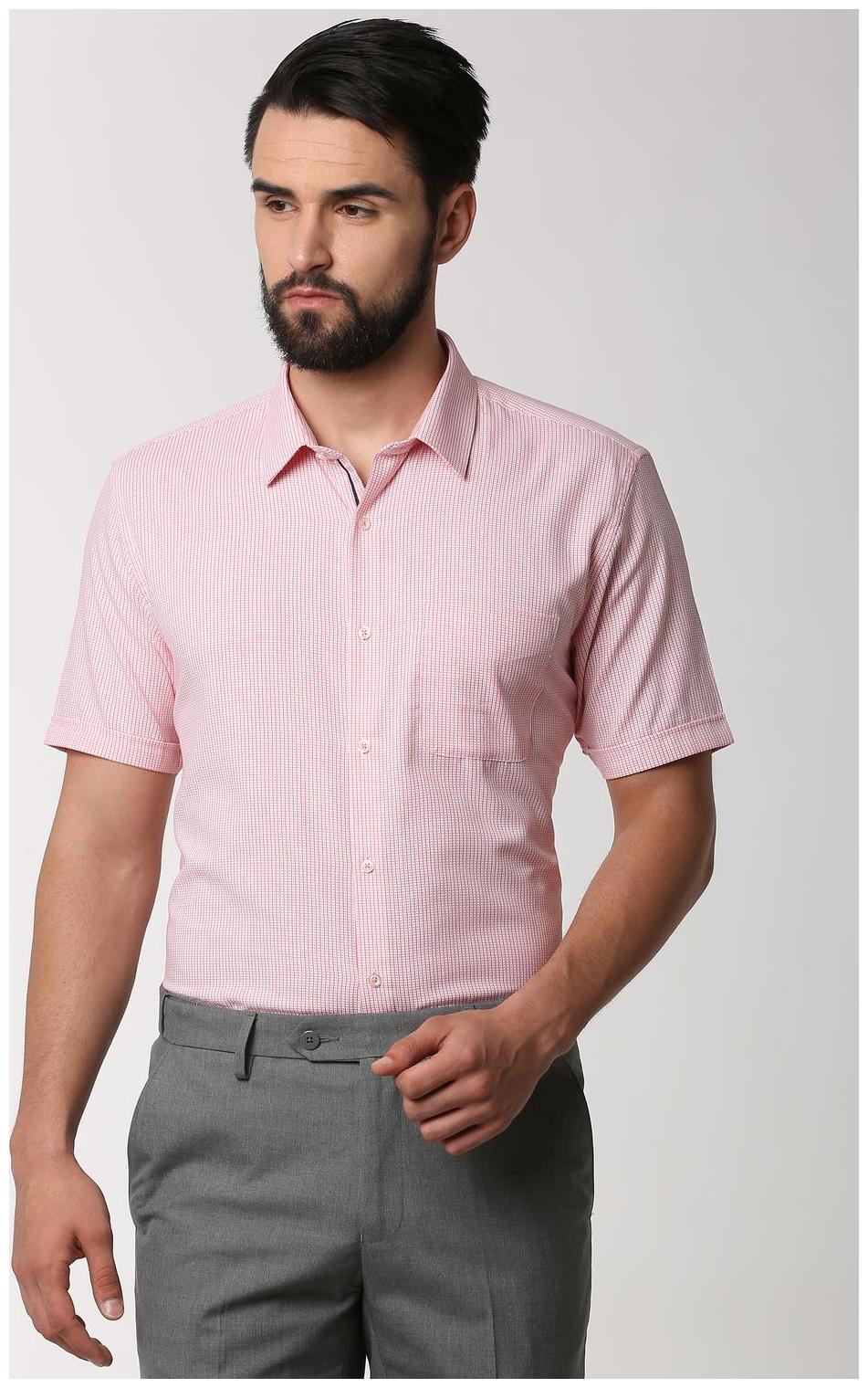 

Peter England Men Regular fit Formal Shirt - Pink