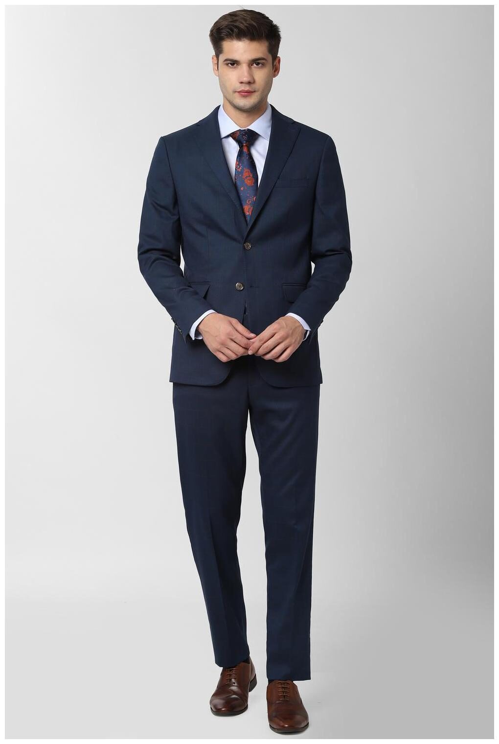 

Peter England Blue Two Piece Suit