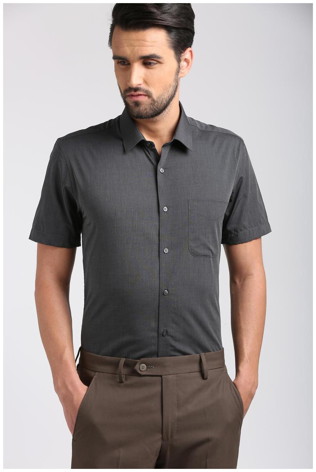 

Peter England Men Grey Solid Slim Fit Casual Shirt