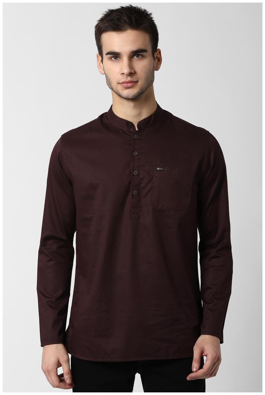 

Peter England Men Maroon Slim Fit Kurta