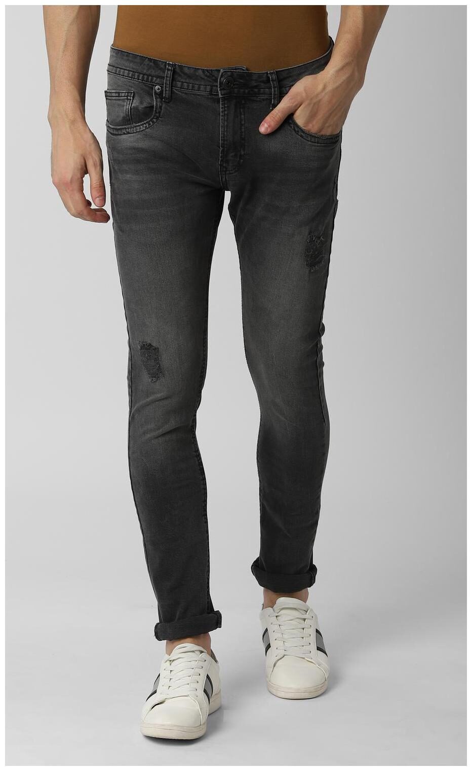 

Peter England Men Grey Skinny Fit Jeans