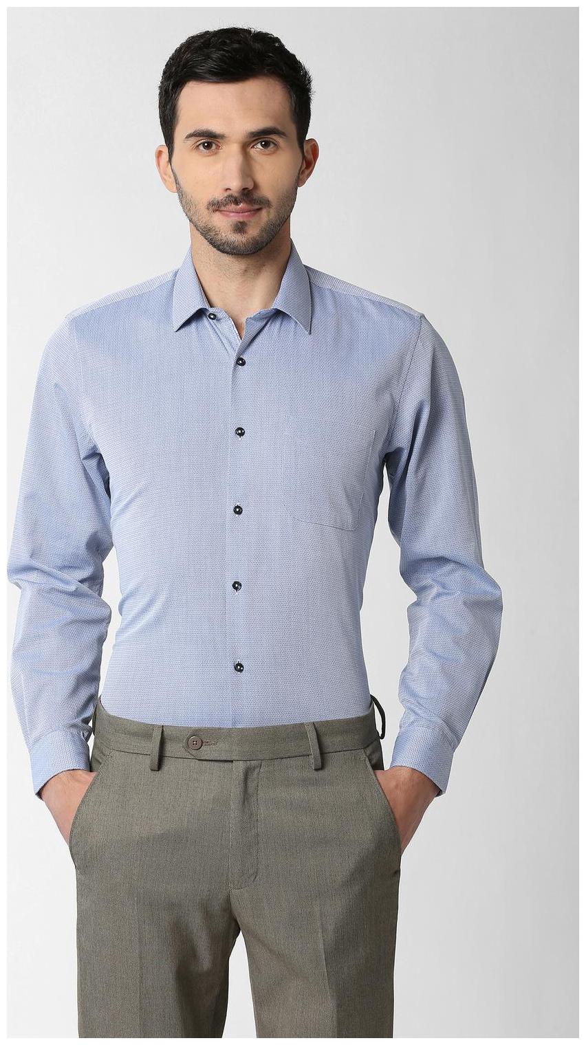 

Peter England Men Regular fit Formal Shirt - Blue