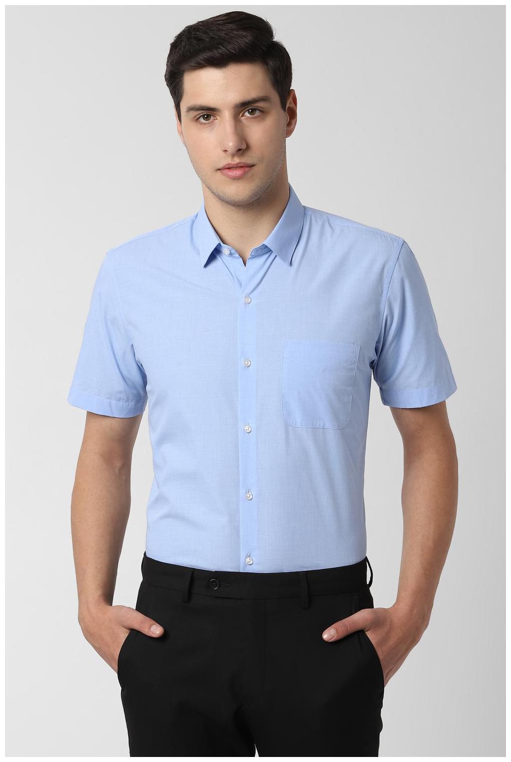 

Peter England Men Slim fit Formal Shirt - Blue