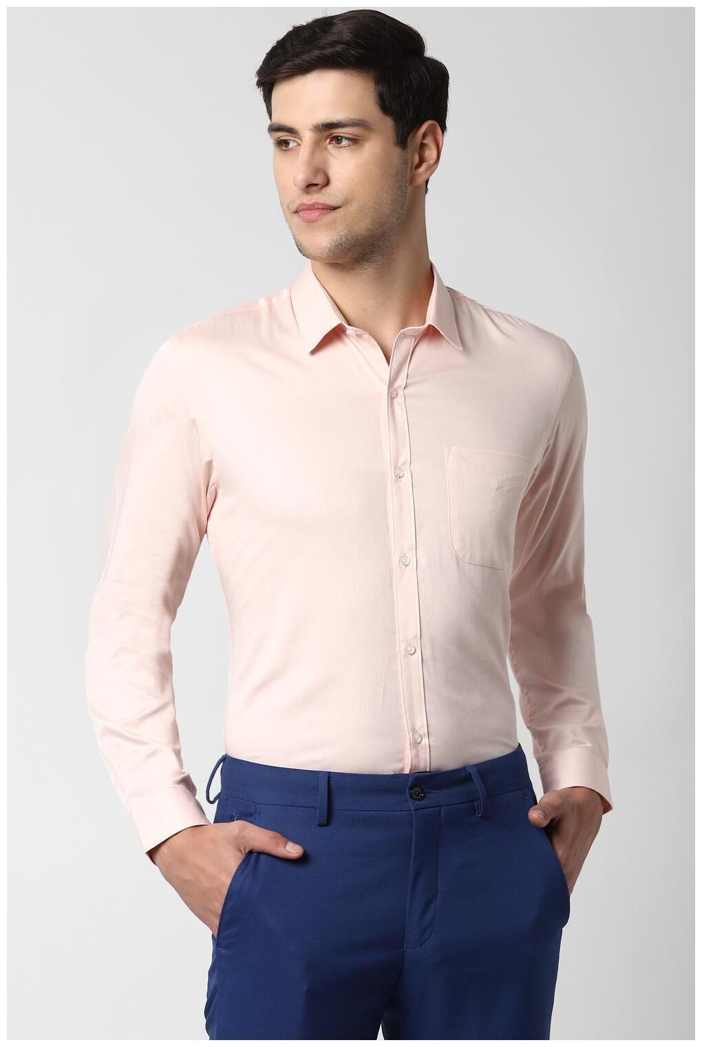 

Peter England Men Regular fit Formal Shirt - Peach