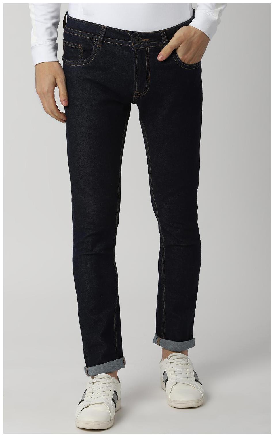 

Peter England Men Navy Blue Skinny Fit Jeans