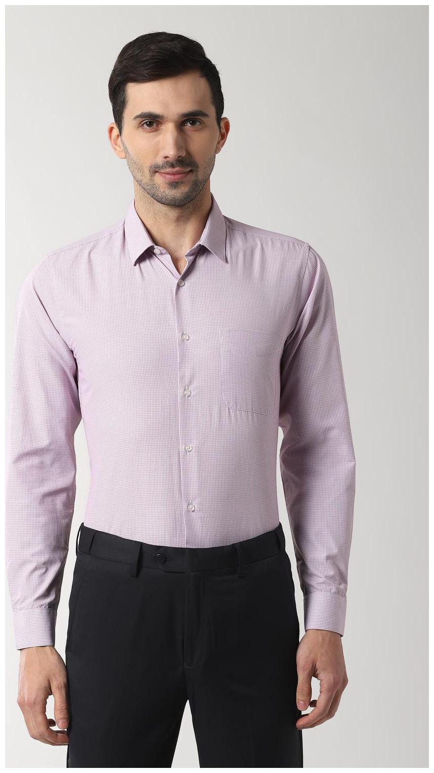 

Peter England Men Slim fit Formal Shirt - Pink
