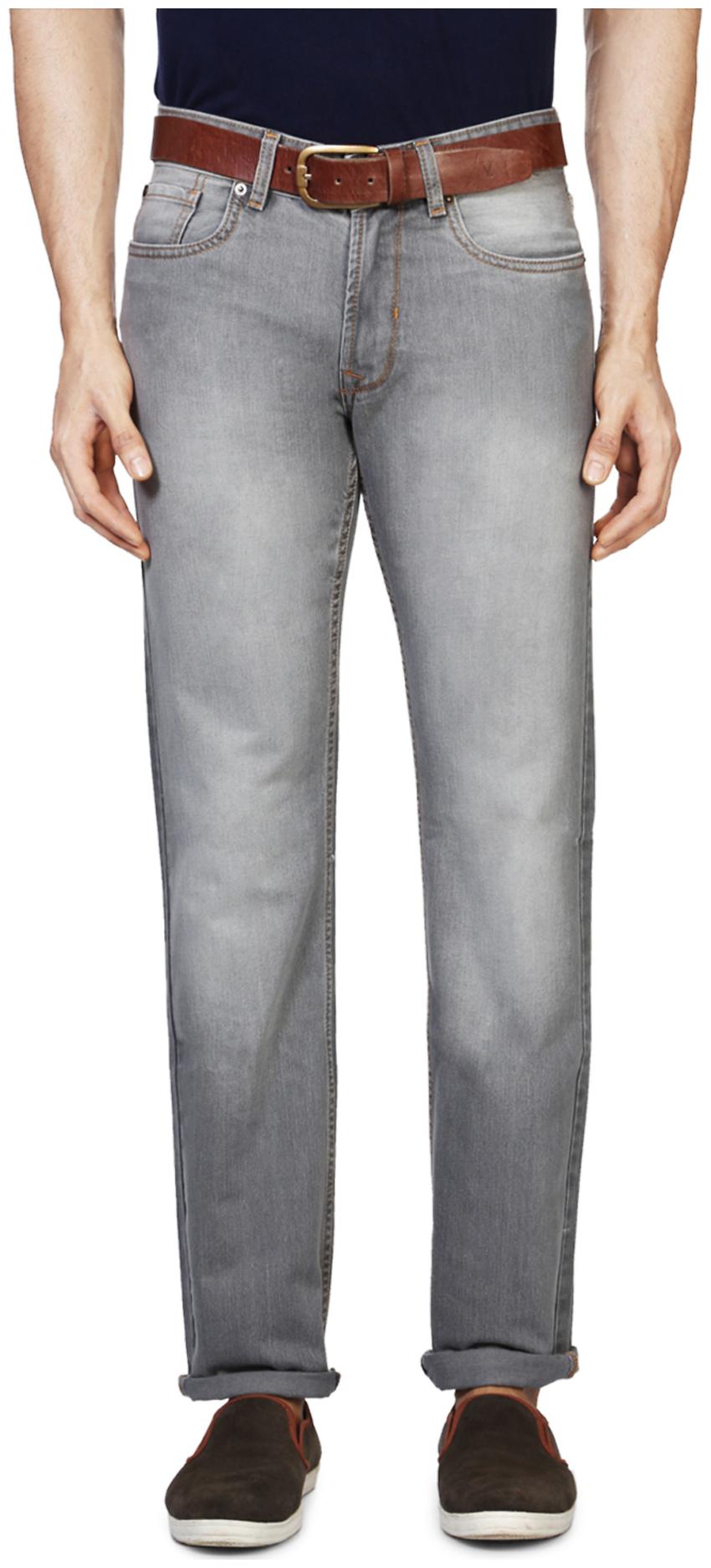 

Peter England Men Grey Slim Fit Jeans