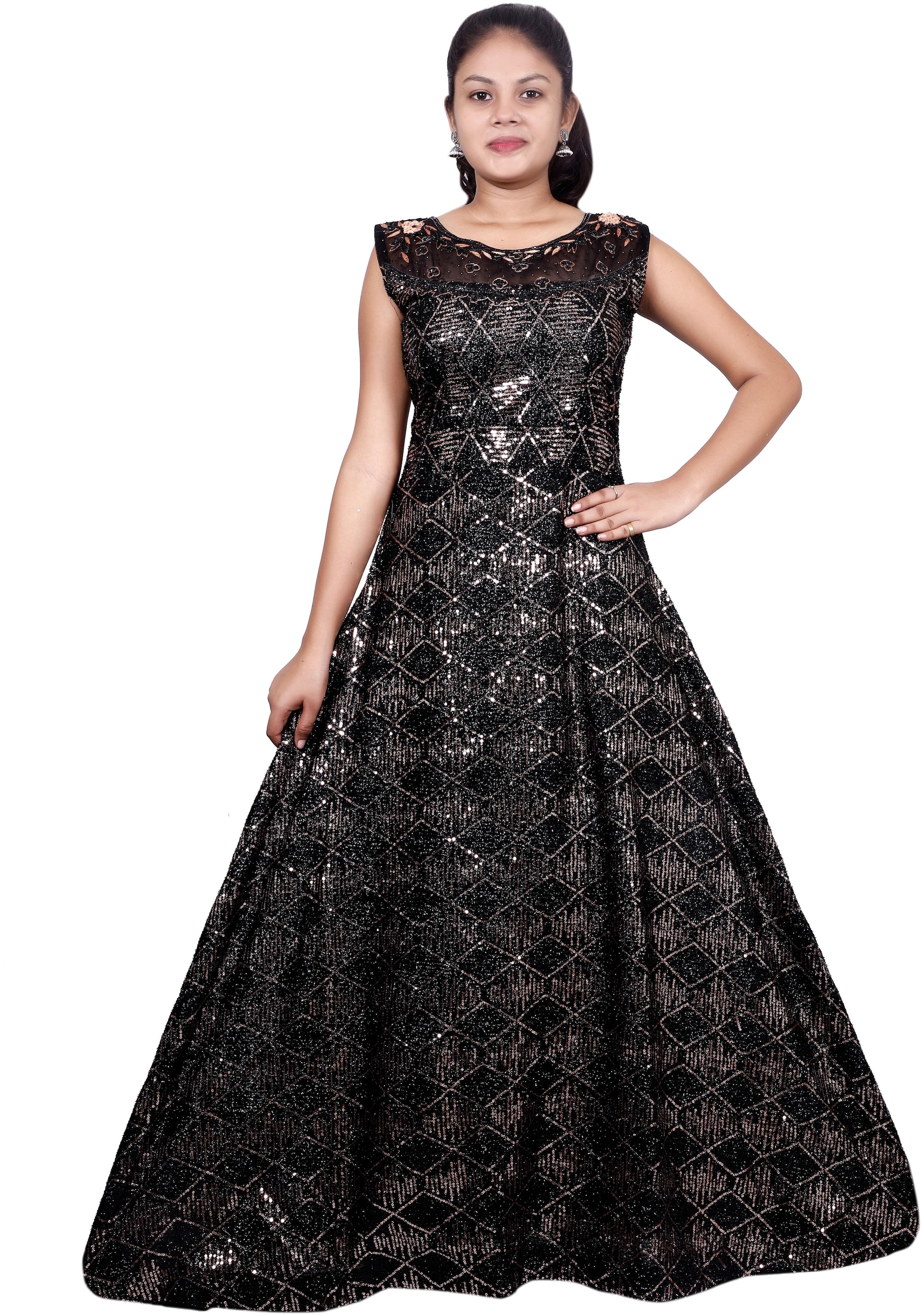 

PHB Wholesale Garments Polyester Regular fit Gown - Orange