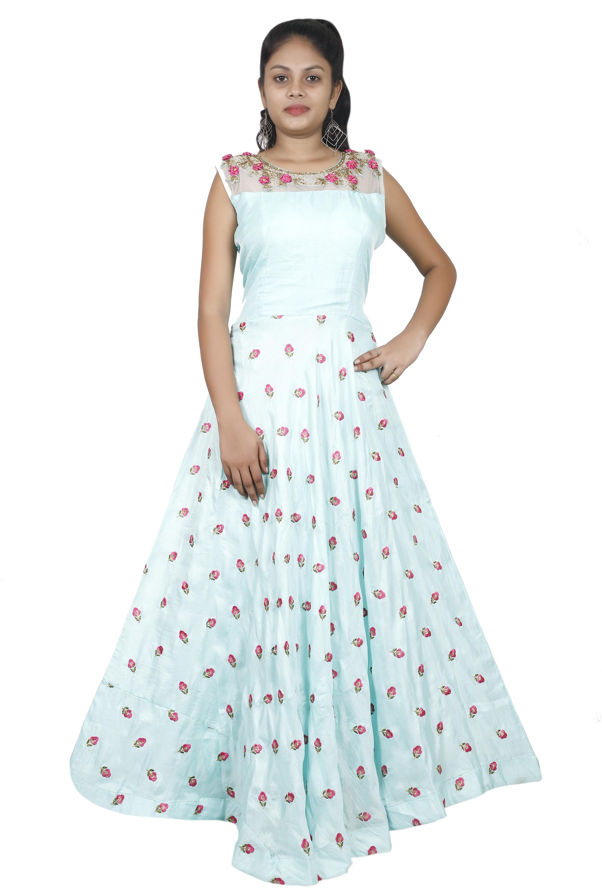 

PHB Wholesale Garments Polyester Regular fit Gown - Green