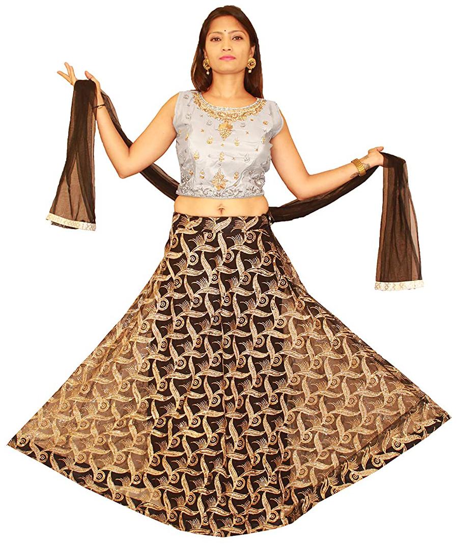 

PHB Wholesale Garments Silk Embroidered Multi Color Lehenga Choli with Dupatta