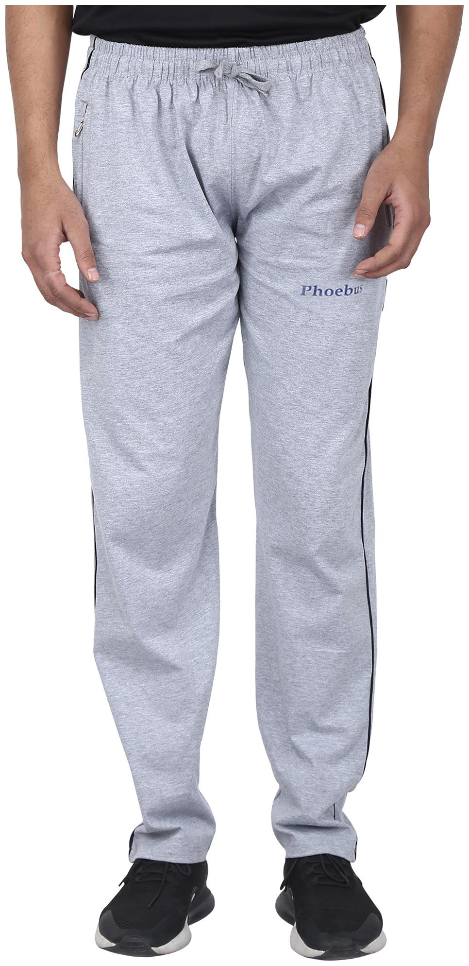 

Phoebus Men Grey Solid Regular fit Track pants